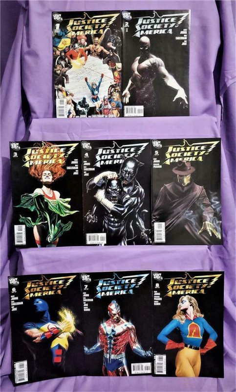 JUSTICE SOCIETY of AMERICA #1 - 8 Geoff Johns Alex Ross Covers (DC, 2007)! 761941257792