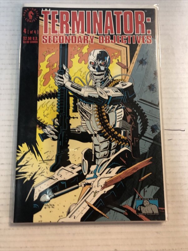 Terminator Secondary Objectives (1991) #1-4 VF/NM Complete Series ~ Dark Horse