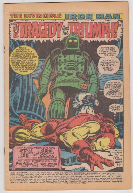 Tales of Suspense #94