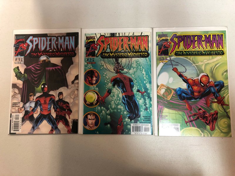 Spider-Man And Mysterio (Manifesto) (2001) #1 2 3 1-3 (VF/NM) Complete Set