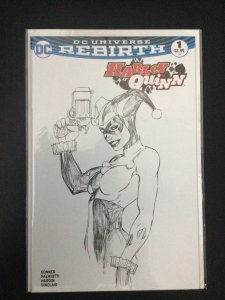 Rebirth Harley Quinn #1  Aspen Black and White Variant