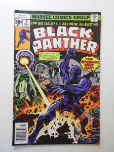 Black Panther #2 (1977) VG- Condition moisture stains