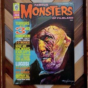 FAMOUS MONSTERS of FILMLAND #64 FN+ Warren 1970 VINCENT PRICE House of Wax Cover