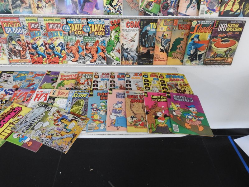 Huge lot 160+ Comics W/ EC Reprints, Uncle Scrooge,  Daredevil, +More Avg VG/FN