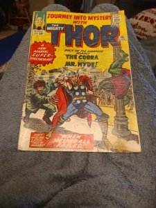 JOURNEY INTO MYSTERY THE MIGHTY THOR #105 VS COBRA & Mr HYDE Avengers 5 X-Men Ad