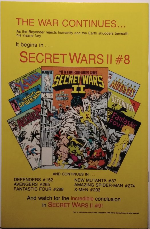 X-Men Annual #9 Direct Edition (1985)