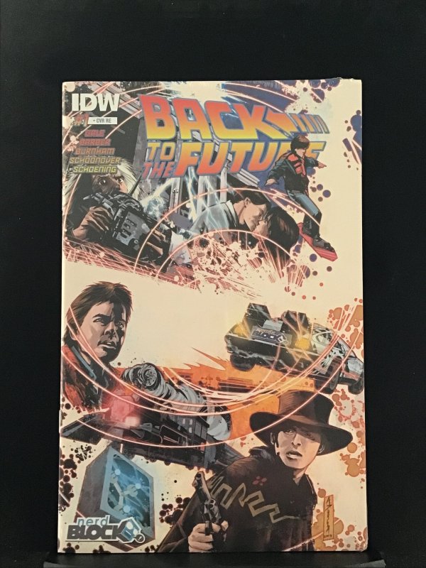 Back To the Future #1 Nerd Block Cover (2015) Back to the Future