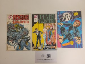 3 Quality Comics #116 Rogue Trooper #1 Midnight Surfer #7 Time Twister 2 TJ13