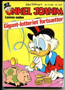 Onkel Joakim #21 1982-Disney-Danish-Uncle Scrooge-Carl Barks-Mickey Mouse-G/VG