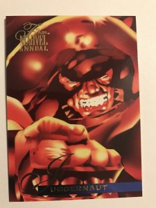 JUGGERNAUT #48 card : Marvel Annual 1995 Flair; NM/M;  base, X-Men