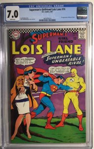 D.C. Comics, Superman’s Girlfriend Lois Lane #74, CGC 7.0, 1st Bizzaro Flash!!