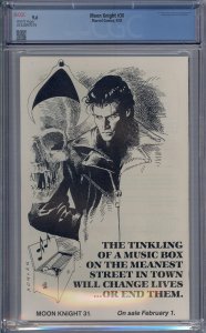 MOON KNIGHT #30 CGC 9.6 WEREWOLF JACK RUSSELL BILL SIENKIEWICZ WHITE PAGES