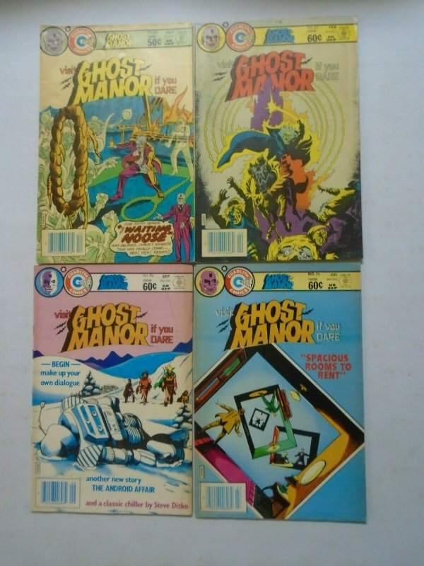 Ghost Manor comic lot 20 different avg 4.0 VG (1969-84 Charlton 1st+2nd Series)