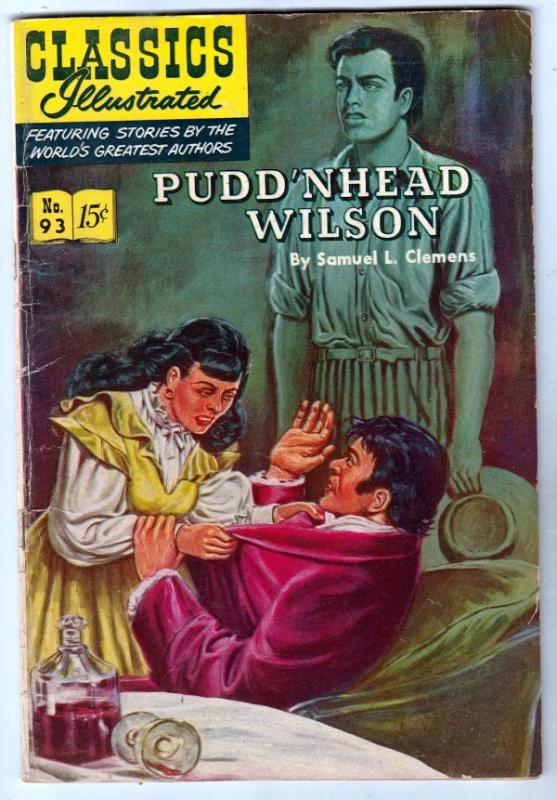 Classics Illustrated #93 (Mar-52) VG/FN Mid-Grade Pudd'n Head Wislon