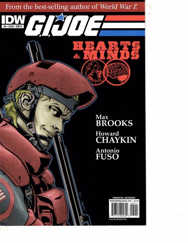 Lot Of 6 G.I.Joe Hearts & Minds IDW Comic Book #2 3 3 Variant 4 5 5 Variant MS22