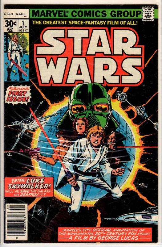 Star Wars #1 Second Print 30-Cent Cover (1977) 8.0 VF