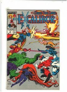 Excalibur #14 VF 8.0 Newsstand Marvel Comics 1989 Cross-Time Caper pt.3