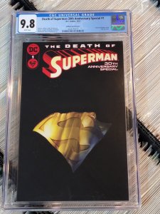 CGC 9.8 Death of Superman 30th Anniversary Special #1 Comic Book 2022 Die Cut DC