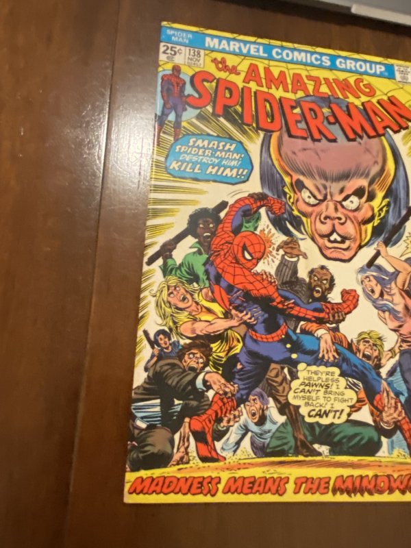The Amazing Spider-Man #138 (1974)Mimdworm attacks