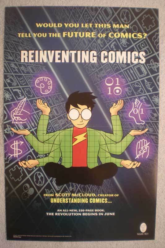 REINVENTING COMICS Promo poster, 11x17, 2000, Unused, more Promos in store