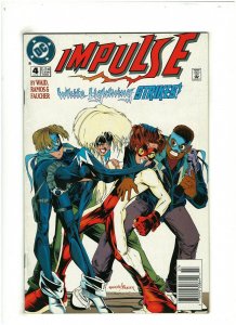 Impulse #4 FN/VF 7.0 Newsstand DC Comics 1995 Mark Waid & Humberto Ramos