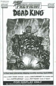 Dead King: Burnt Ashcan #1 VF/NM ; Chaos | Hart Fisher Sneak Peek Preview