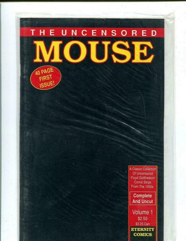 UNCENSORED MOUSE #1, VF/NM, Adult, Factory Sealed, Eternity Comics 1989