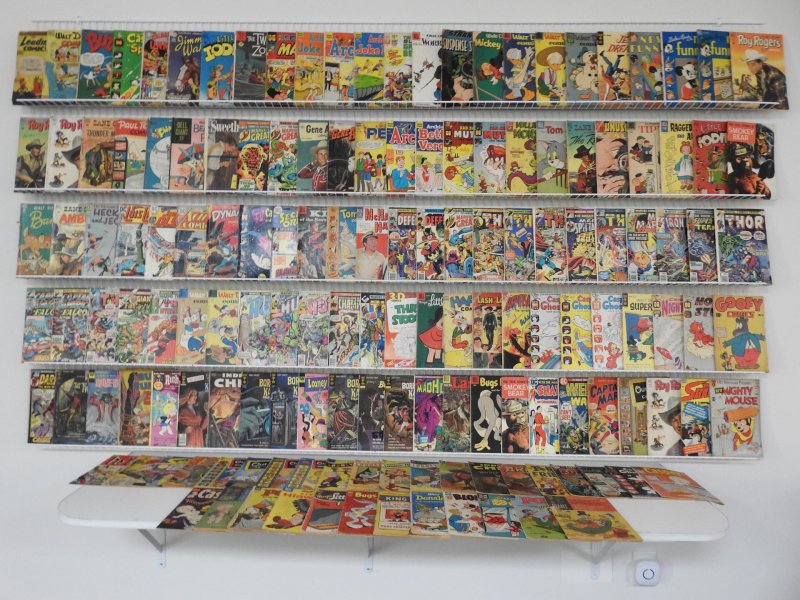 Huge Lot 150+ Silver/Bronze Comics W/ Thor, Boris Karloff, Casper, Hulk, Archie+