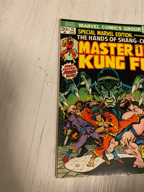 Marek presents Shang-Chi Master of Kung-Fu #15 first app of Shang -Chi VF copy