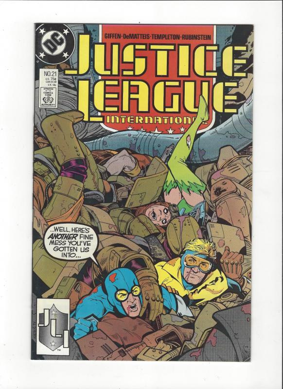 Justice League International #21 1987 DC Comics Copper Age  NM