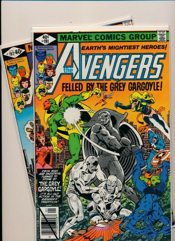 Marvel Set of 2-THE AVENGERS#191 Grey Gargole#192-1st app of INFERO  VF (PF758) 