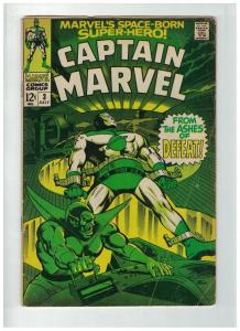 CAPTAIN MARVEL 3 GOOD July 1968