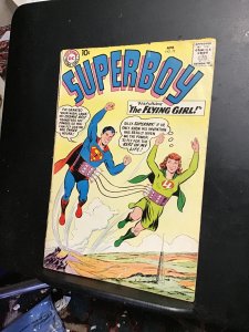 Superboy #72 (1959) Midgrade Lana Lang learns to fly! VG/FN Wow!