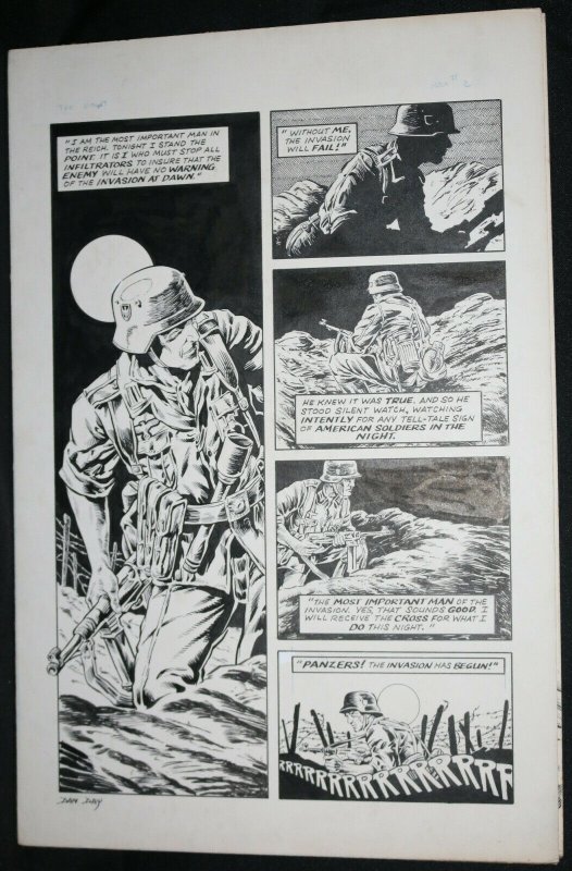 The Point 3pg Story - LA - Nazis WWII Story - Signed art by Dan Day