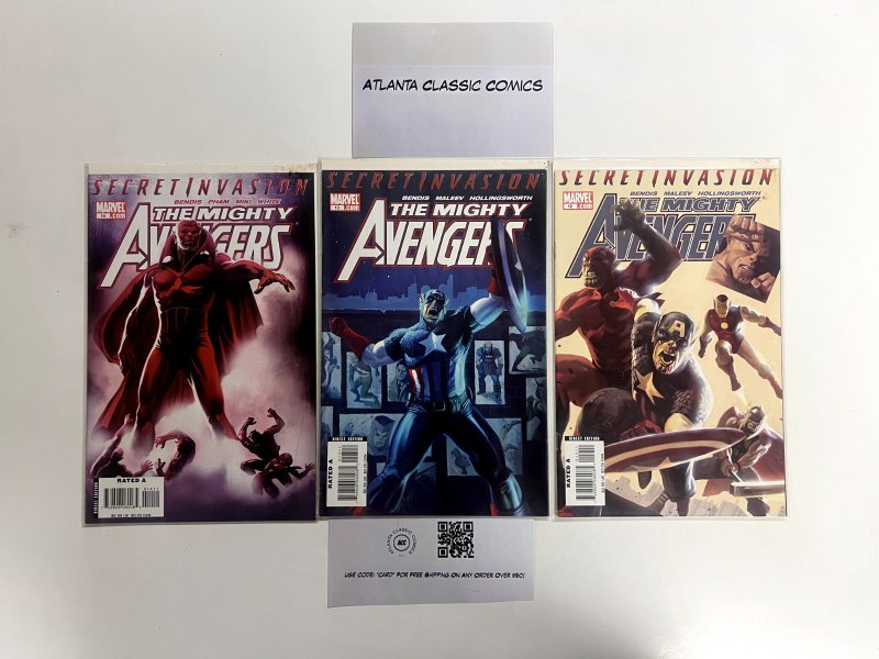 3 The Mighty Avengers Marvel Comic Books # 12 13 14 Defenders Thor Hulk 16 JS23
