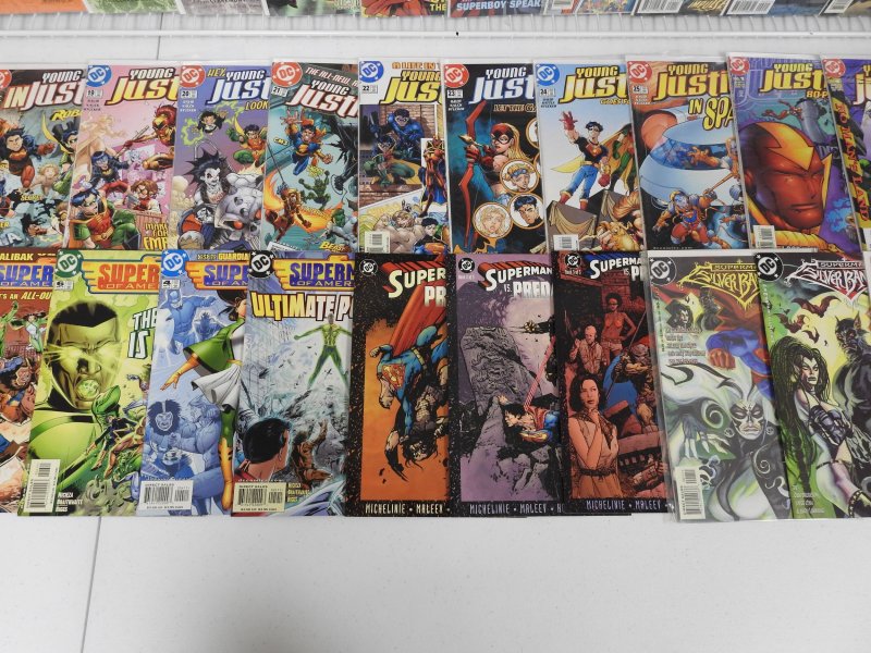 Huge Lot 140 Comics W/ Superman, Young Justice, +More! Avg VF Condition!