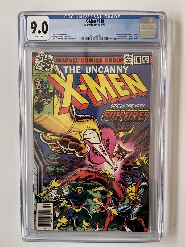 UNCANNY X-MEN 118 CGC 9.0 -  1st APPEARANCE OF MARIKO YASHIDA (1979)