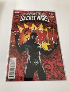 Deadpools Secret Secret Wars 3 Nm Near Mint Signed Cullen Bunn Marvel