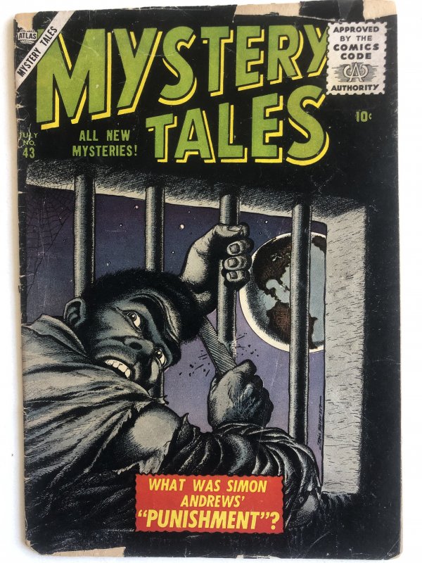 Mystery tales 43,VG, greyscale classic! C all my comics!