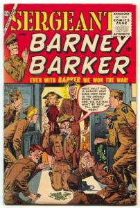 Sergeant Barney Barker #1 1956-Atlas humor- High grade VF