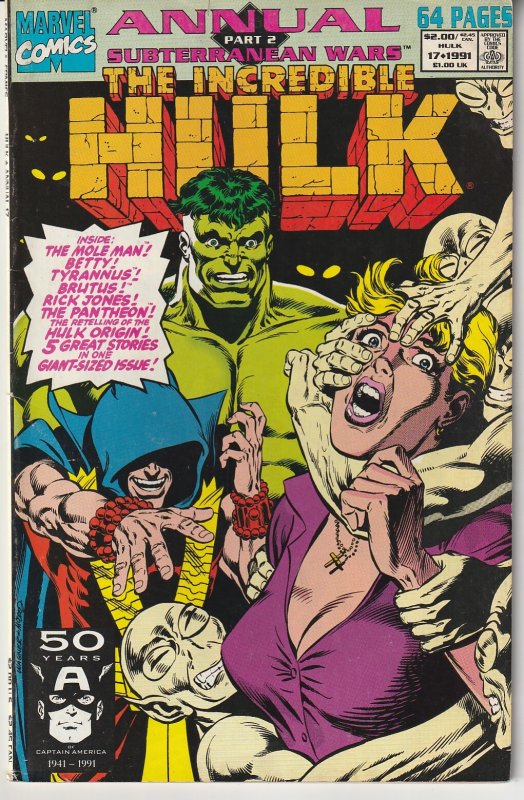 Incredible Hulk Annual # 21  Subterranean Wars Part 2