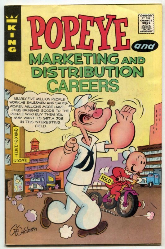 Popeye #9 1972- Marketing & Distribution Careers- VF