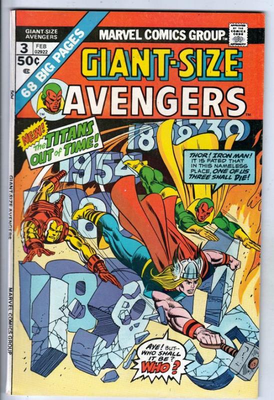 Giant-Size Avengers Signed #3 (Feb-75) VF/NM High-Grade The Avengers