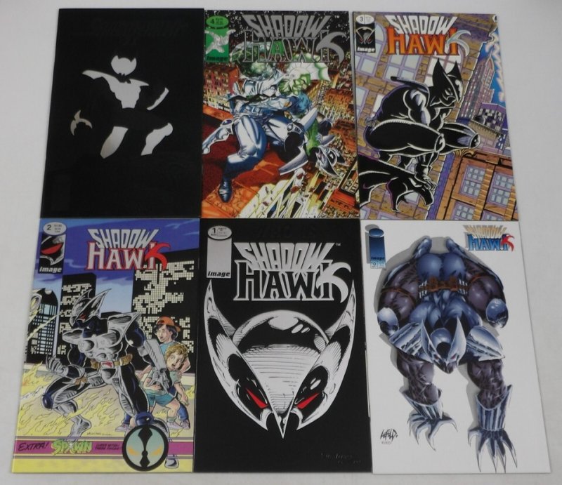Shadowhawk #0 & 1-18 VF/NM full set Valentino - black super hero ; Image (AA38)