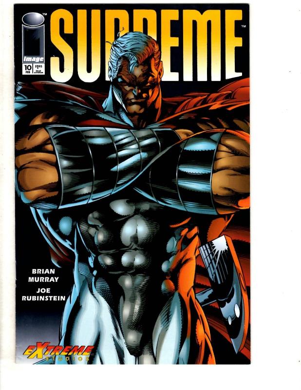 Lot Of 11 Supreme Image Comic Books # 1 2 3 (2) 4 5 6 7 8 9 10 Rob Liefeld CR30