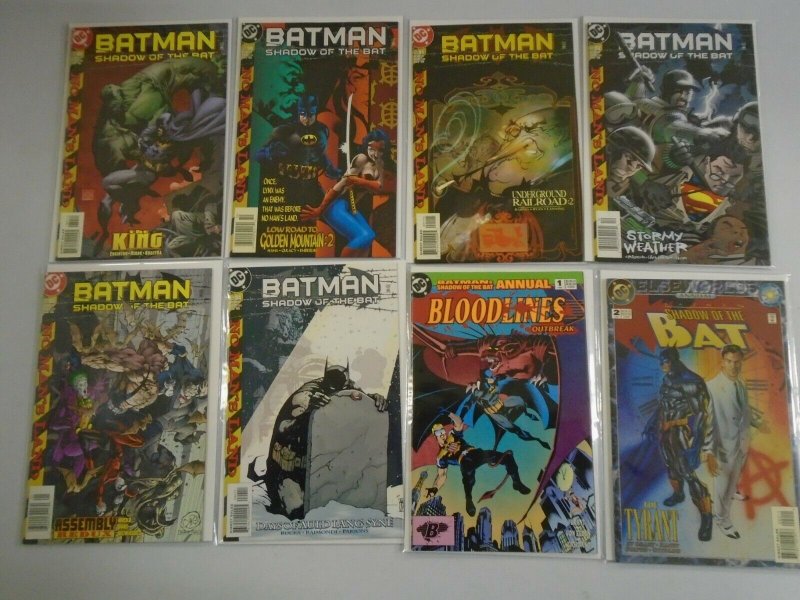 Shadow of the Bat lot 80 different from #1-94 last issue + Annual 8.0 VF (1992-)