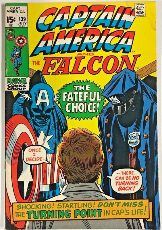 CAPTAIN AMERICA#139 VG 1971 MARVEL BRONZE AGE COMICS