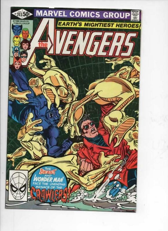 AVENGERS #203, VF, Beast, Wonder Man, Carmine Infantino, 1963 1981, Marvel 