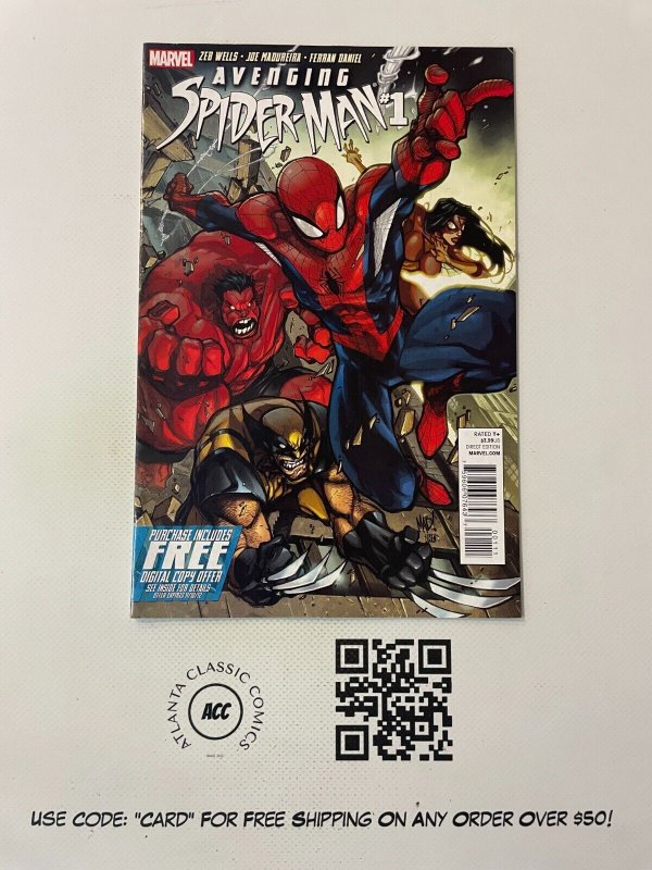 Avenging Spider-Man # 1 NM- Marvel Comic Book Red Hulk Venom Wolverine 2 J226