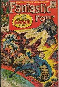 Fantastic Four #62 ORIGINAL Vintage 1967 Marvel Comics 1st App Blastarr